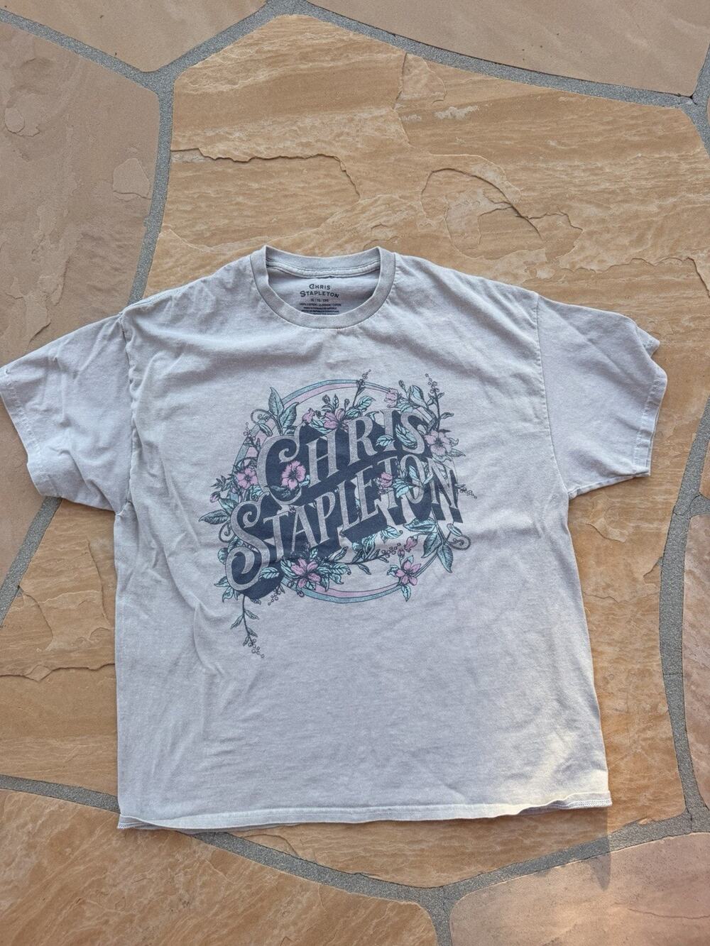 T-shirt Chris Stapleton Unisex Washed Light Brown XL RN# 153105